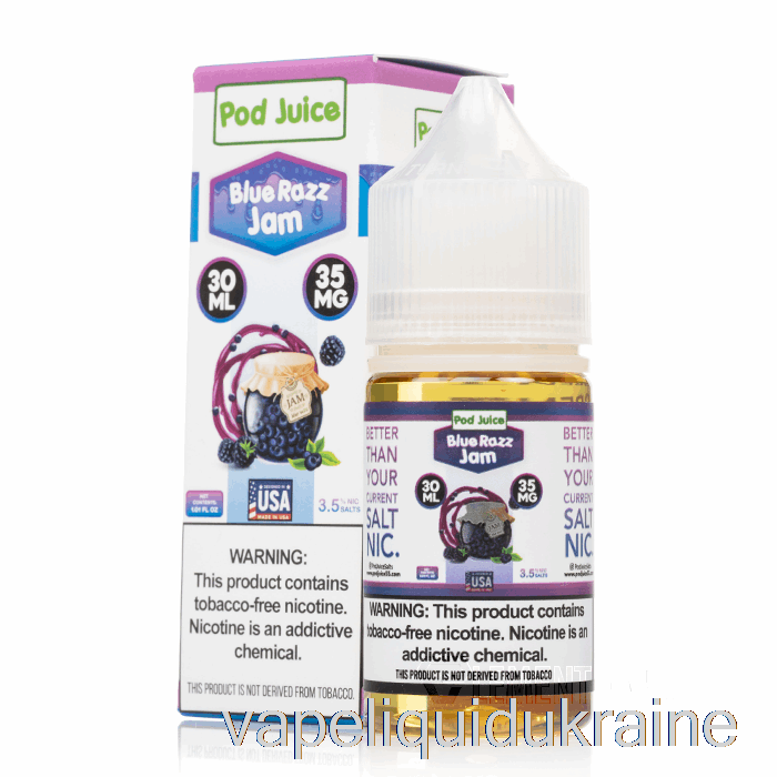 Vape Ukraine Blue Razz Jam - Pod Juice - 30mL 35mg
